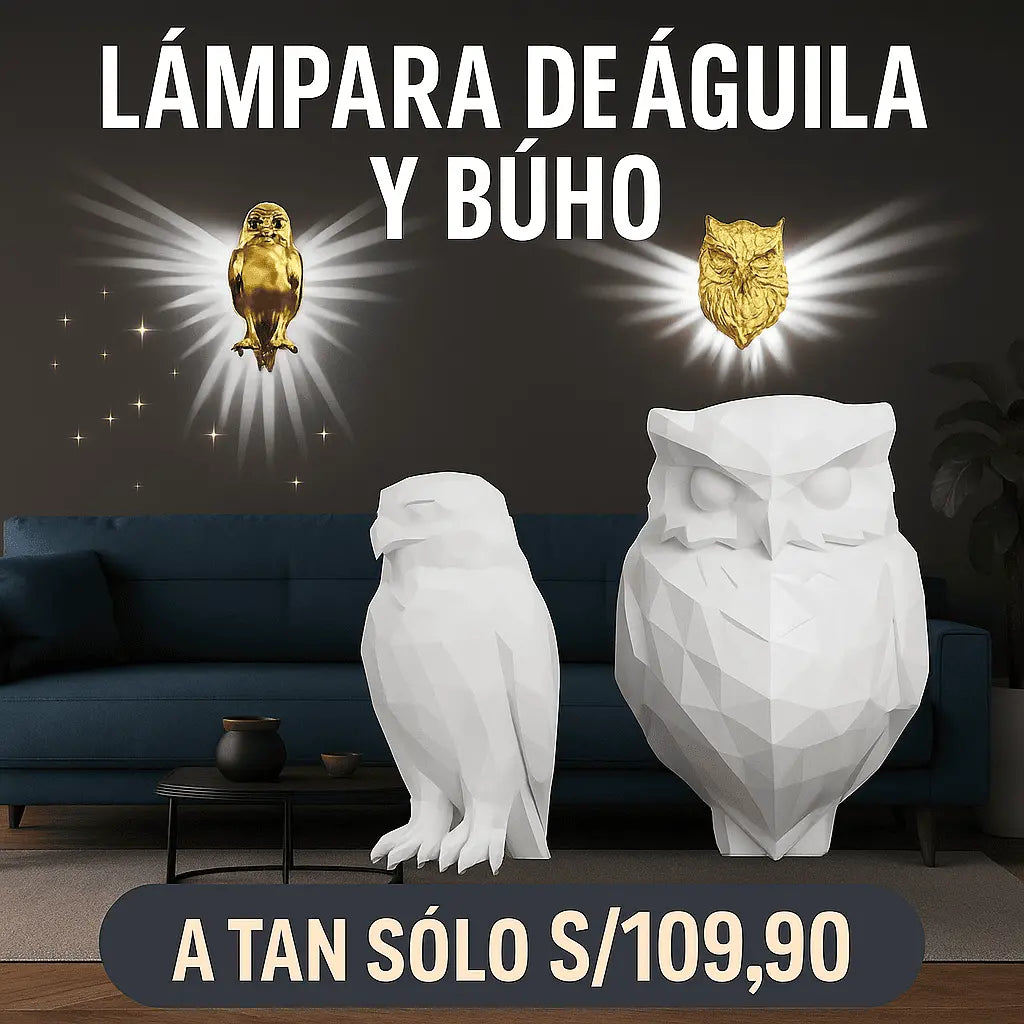 🪽2 Lámparas de Búho y de Águila