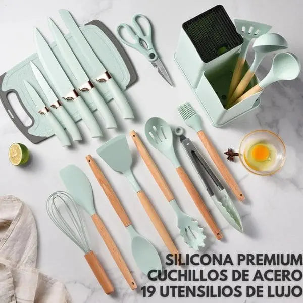 SET DE 19 PIEZAS DE SILICONA PREMIUM