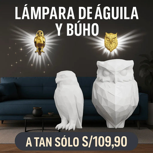 🪽2 Lámparas de Búho y de Águila