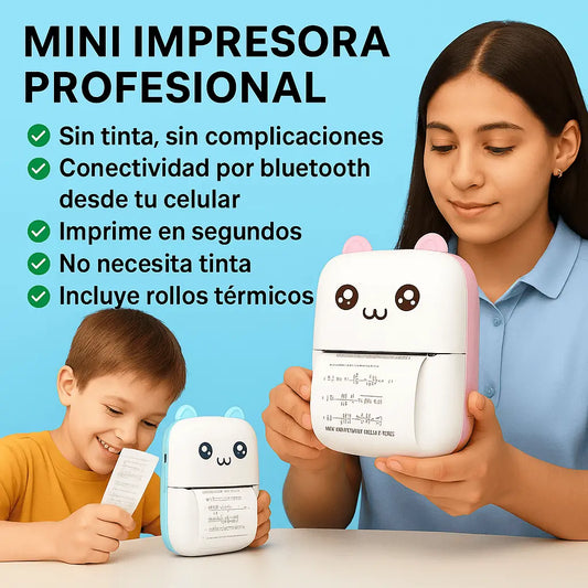 Mini Impresora Termica Bluetooth para estudiantes