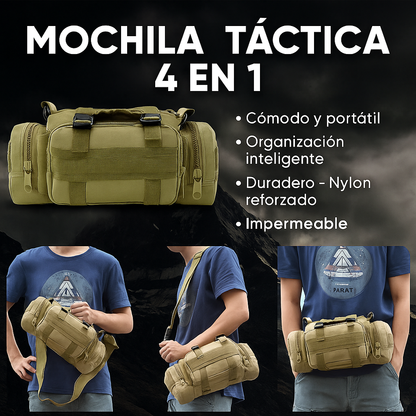 🎒MOCHILA TACTICA IMPERMEABLE 4 EN 1