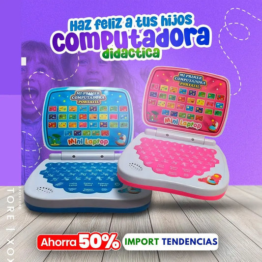 Laptop Educativa Para Niños 2 en 1 Bilingüe 💻🧠