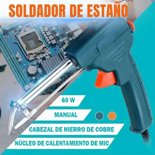Kit Soldadura profesional 60W 3 accesorios + alambre GRATIS 🎁