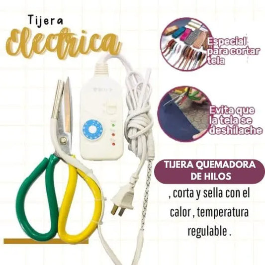 TIJERA 3 EN 1 : CORTA, QUEMA Y SELLA TODO TIPO DE TELAS