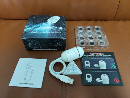 Proyector de galaxias y luz nocturna 2 en 1