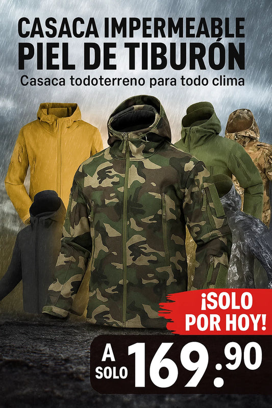 🧥Casaca Piel de Tiburon Impermeable